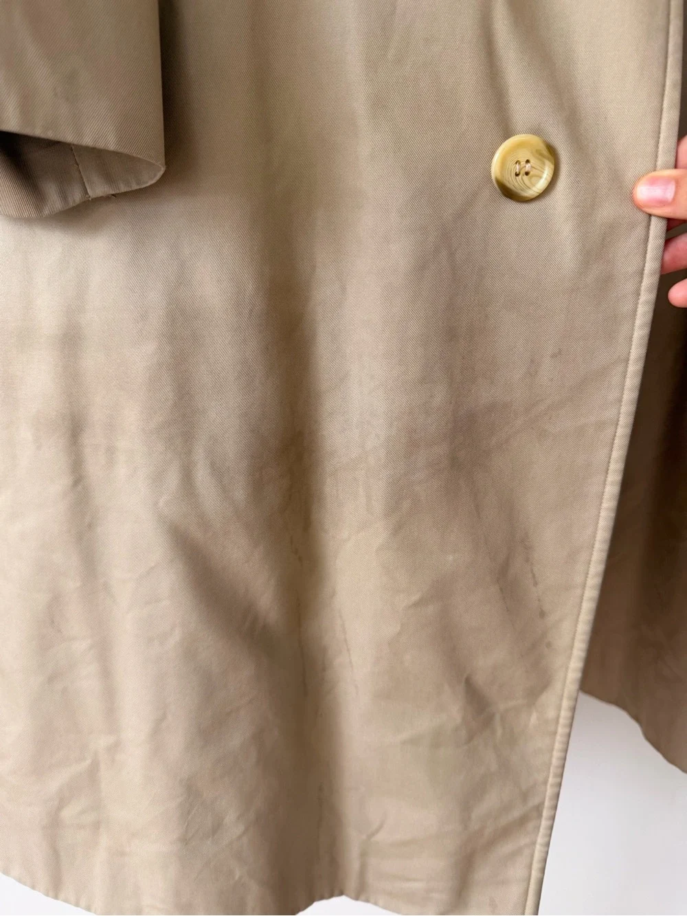 Vintage Burberrys Camel/Tan Labeled Coat with Black Logo Patch - Picture 6 of 7